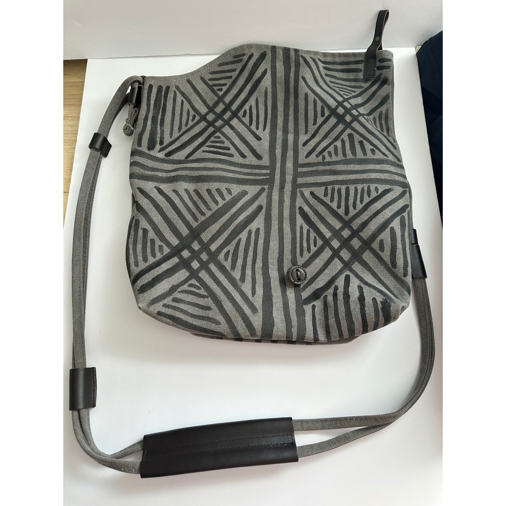 Canvas Crossbody Bag Travel Shoulder Bag Everyday Casual Gray